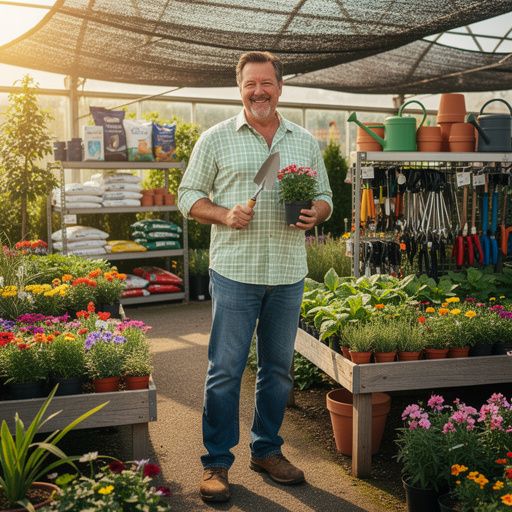 美しい花が咲いている庭の風景